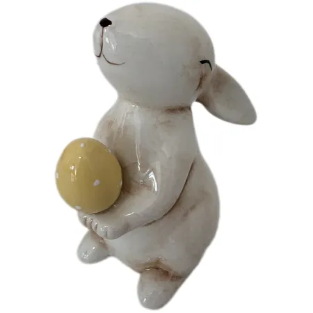 ZAJĄCZEK CERAMICZNY BEŻOWY ( 1 szt. )